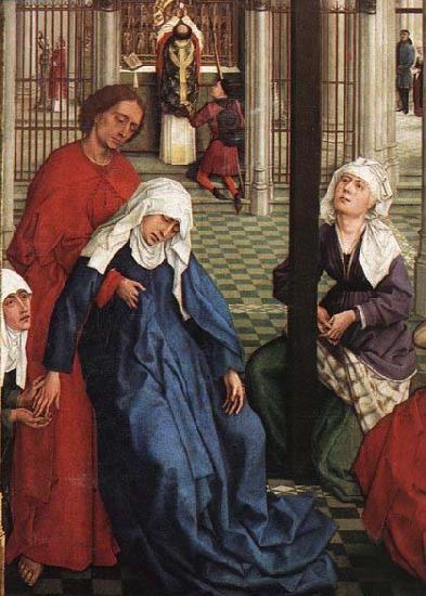 WEYDEN, Rogier van der Seven Sacraments Altarpiece Germany oil painting art